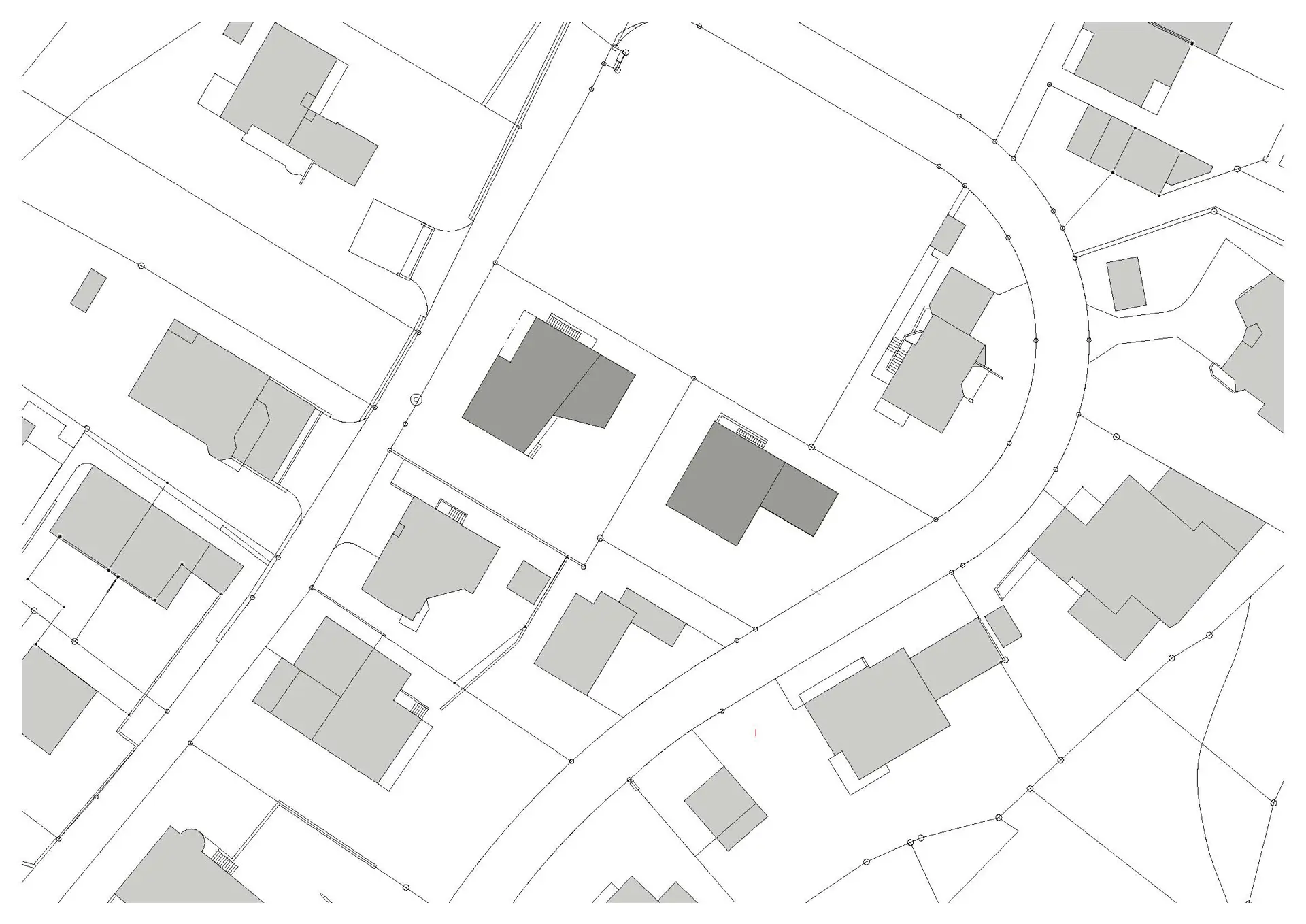 22_Neubau 2 Einfamilienhäuser Haldenstein_Situation